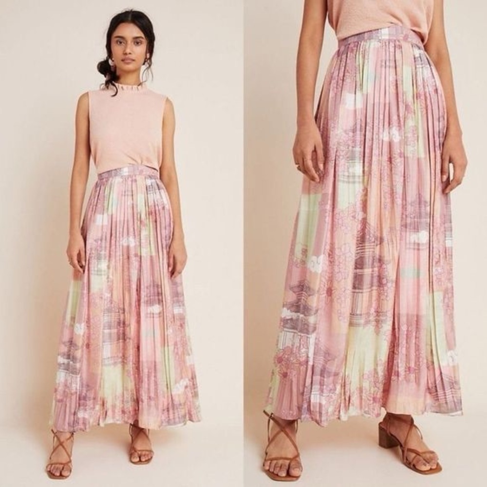 Pinnacle Shruti Sanchet silk maxi skirt